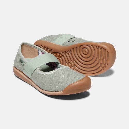 Women's Keen Sienna Canvas Mary Jane Shoes Light Green | NXS-326519