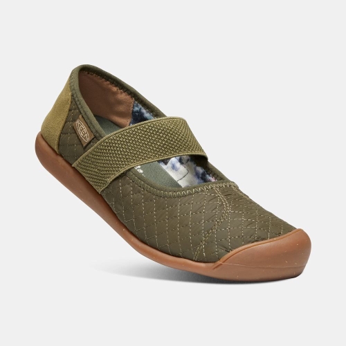 Women's Keen Sienna Quilted Mary Jane Shoes Olive | TGK-286543