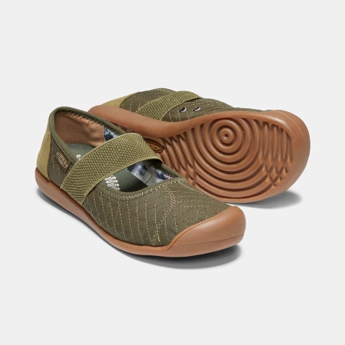 Women's Keen Sienna Quilted Mary Jane Shoes Olive | TGK-286543