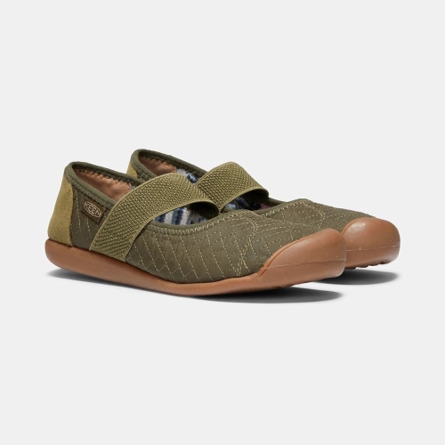 Women's Keen Sienna Quilted Mary Jane Shoes Olive | TGK-286543