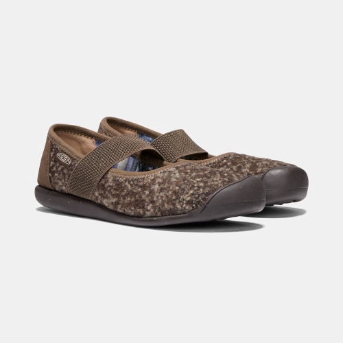 Women's Keen Sienna Wool Mary Jane Shoes Brown | KPT-219345