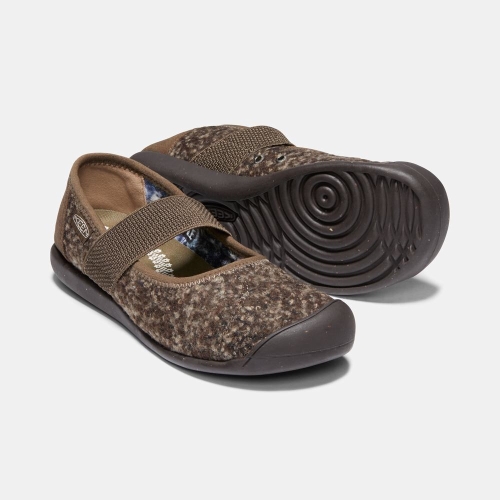 Women's Keen Sienna Wool Mary Jane Shoes Brown | KPT-219345