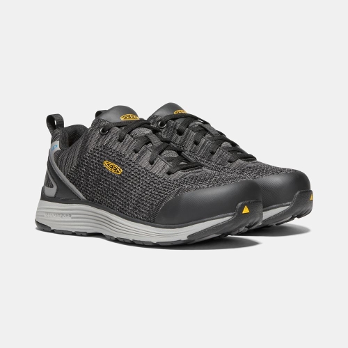 Women's Keen Sparta Esd Aluminum Toe Work Shoes Black Grey | IUN-031265