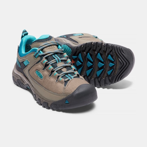 Women's Keen Targhee Exp Waterproof Hiking Shoes Blue Coral | AIJ-315942