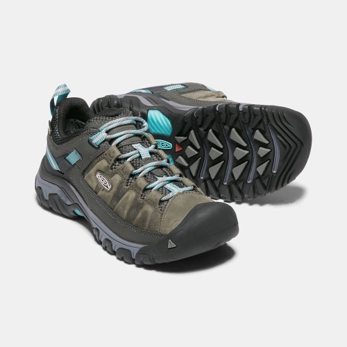 Women's Keen Targhee III Waterproof Hiking Shoes Olive Turquoise | ASM-530867