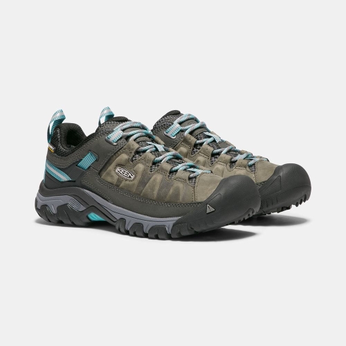 Women's Keen Targhee III Waterproof Hiking Shoes Olive Turquoise | ASM-530867