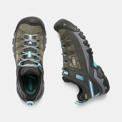 Women's Keen Targhee III Waterproof Hiking Shoes Olive Turquoise | ASM-530867