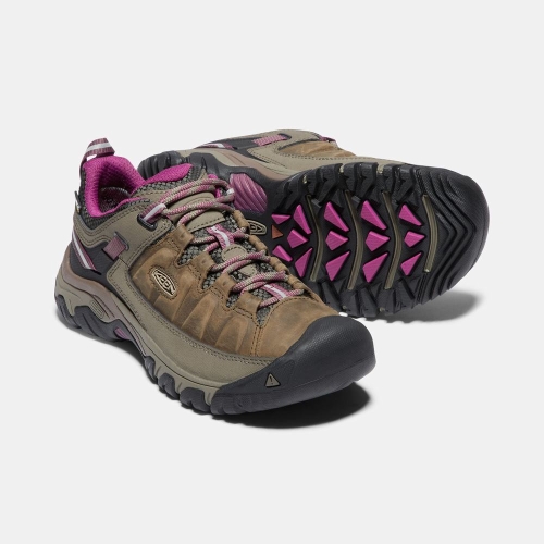 Women's Keen Targhee III Waterproof Hiking Shoes Brown | FWE-321798