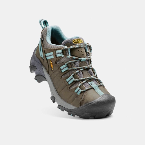 Women's Keen Targhee II Waterproof Hiking Shoes Black Olive Blue | LRZ-728940