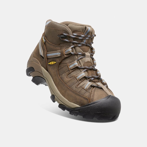 Women's Keen Targhee II Waterproof Mid Hiking Boots Brown | WIA-908764