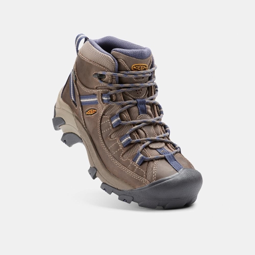 Women's Keen Targhee II Waterproof Mid Hiking Boots Brown Purple | XTL-509631