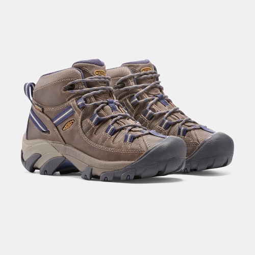 Women's Keen Targhee II Waterproof Mid Hiking Boots Brown Purple | XTL-509631