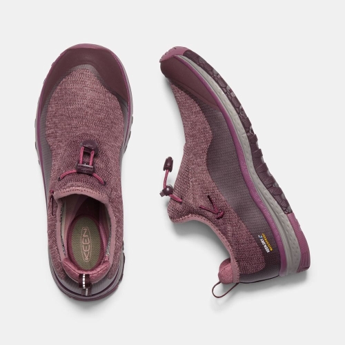 Women's Keen Terra Moc Waterproof Slip On Shoes Purple | UGM-398246