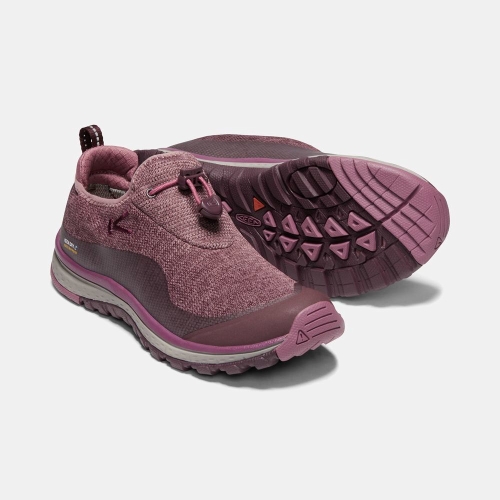 Women's Keen Terra Moc Waterproof Slip On Shoes Purple | UGM-398246