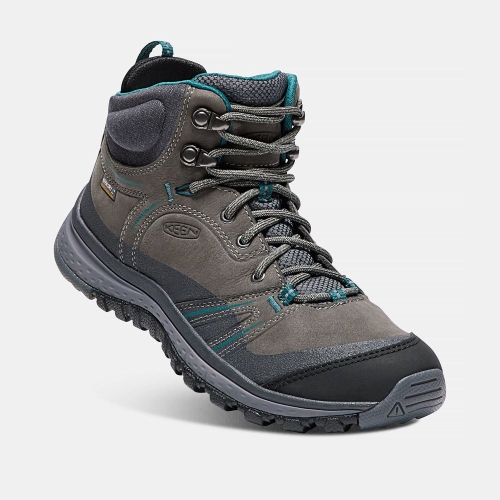 Women's Keen Terradora Leather Waterproof Mid Hiking Boots Deep Grey | TVC-976250