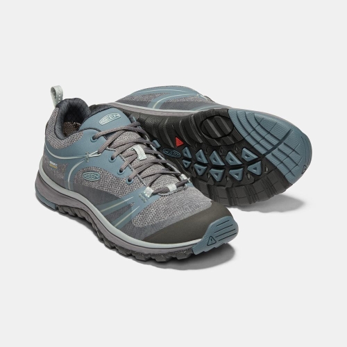 Women's Keen Terradora Waterproof Hiking Shoes Grey | BCP-501349