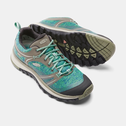 Women's Keen Terradora Waterproof Hiking Shoes Green Olive | MTC-798145