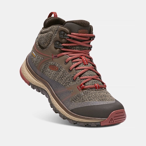 Women's Keen Terradora Waterproof Mid Hiking Boots Brown | OQC-823906