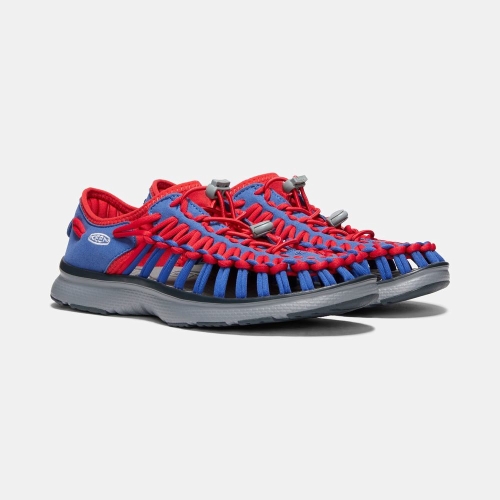 Women's Keen Uneek O2 Uneek Sandals Blue Red | HPK-234671