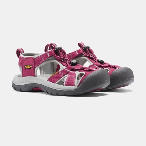 Women's Keen Venice H2 Sandals Red Grey | IME-185342