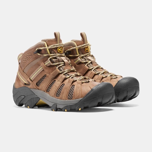 Women's Keen Voyageur Mid Hiking Boots Brown | EGH-061782