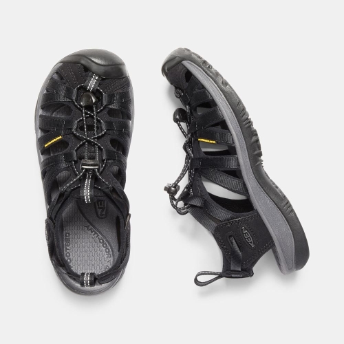 Women's Keen Whisper Hiking Sandals Black | MWI-390425