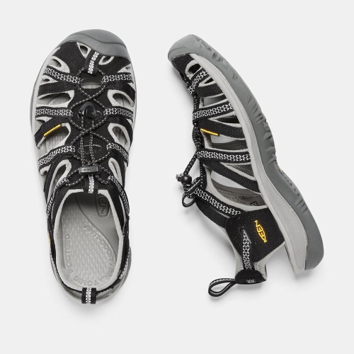 Women's Keen Whisper Hiking Sandals Black Grey | VNW-589346