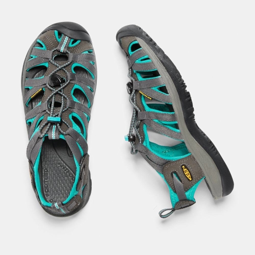 Women's Keen Whisper Hiking Sandals Grey Blue | HCB-193702