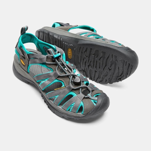 Women's Keen Whisper Hiking Sandals Grey Blue | HCB-193702