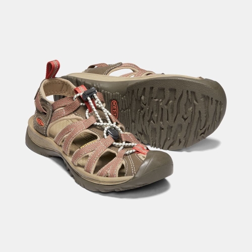 Women's Keen Whisper Hiking Sandals Khaki | CUZ-062938